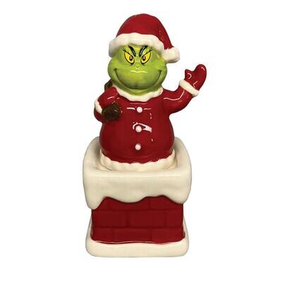 The Grinch In Chimney Salt & Pepper Shakers