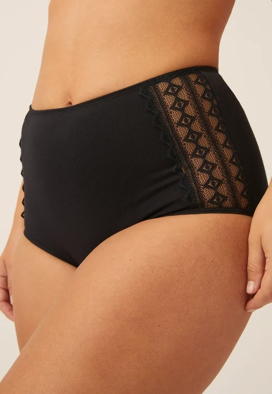 Naturana Leak Proof Panty High Waist Brief Black