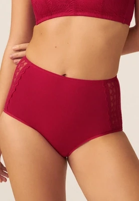 Naturana Leak Proof Panty High Waist Brief Red