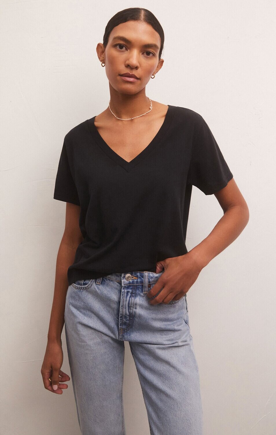 Z Supply Girlfriend V-Neck Tee