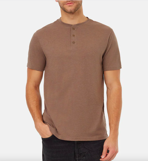 Ten Tree M Treeblend Henley T-Shirt Fossil