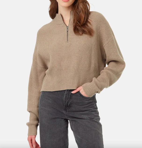 Ten Tree W Highline 1/4 Zip Mock Fossil Heather Ten Tree W Highline 1/4 Zip Mock Fossil Heather