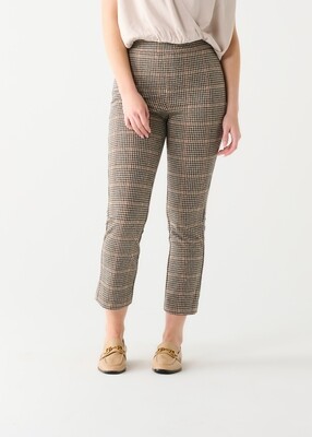 Black Tape Houndstooth Pull On Straight Knit Pant