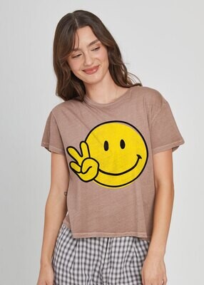 Girl Dangerous Smiley Face Girlfriend Tee