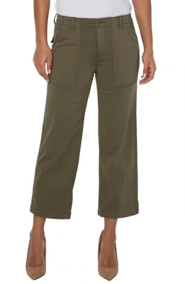 Liverpool Cargo Crop Wide Leg