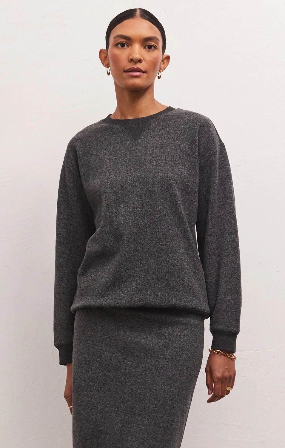 Z Supply Marina Brushed Rib Sweatshirt