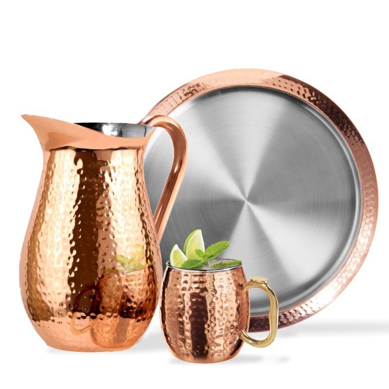 Oggi Copper Beverage Pitcher