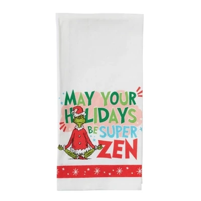 The Grinch Zen Holidays Tea Towel
