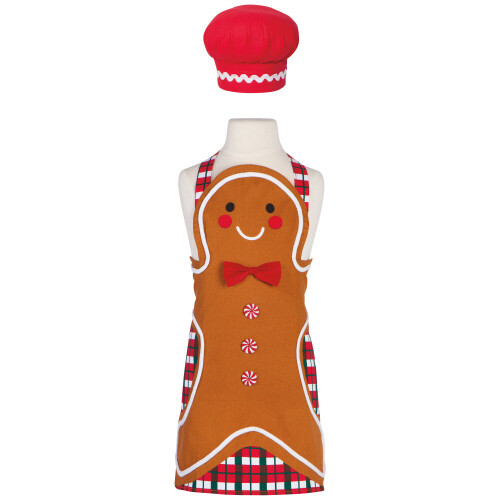Danica Christmas Apron &amp; Hat Set