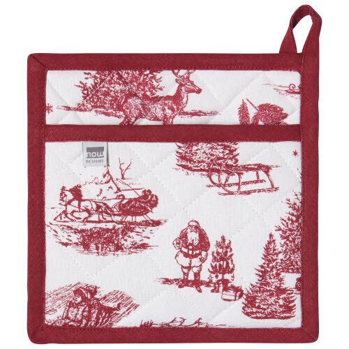 Danica Winter Toile Potholder