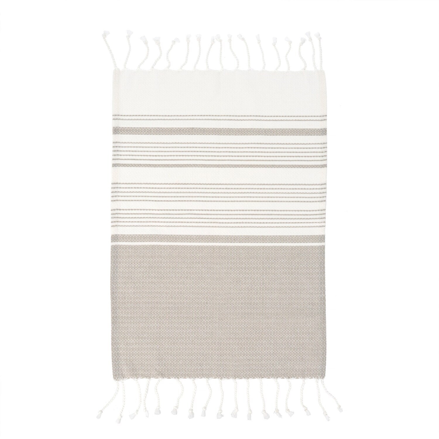 Indaba Turkish Hand Towels Grey Set/4