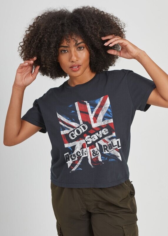 Girl Dangerous God Save Rock &amp; Roll Girlfriend Tee