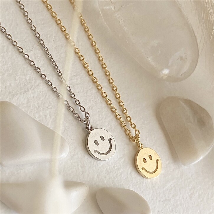 Pika &amp; Bear Have A Nice Day Charm Necklace