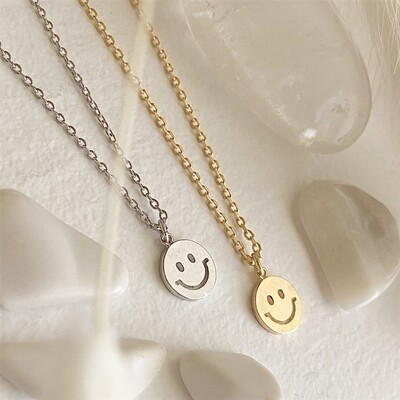 Pika & Bear Have A Nice Day Charm Necklace