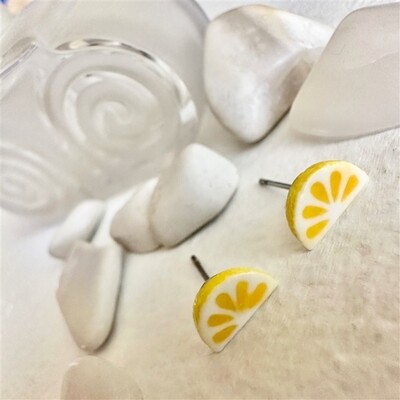 Pika & Bear Limao Porcelain Lemon Slice Stud