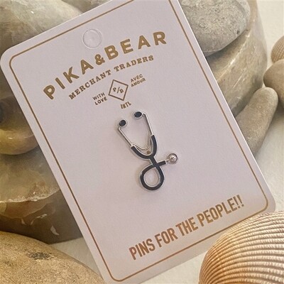 Pika & Bear Nightingale Pin