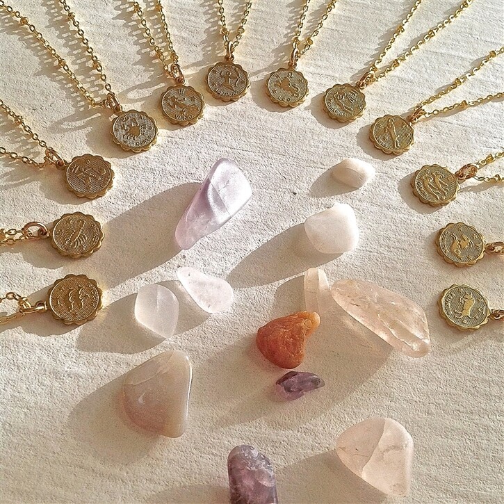 Pika &amp; Bear Zodiac Charm Necklace