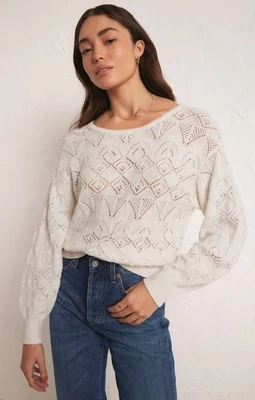 Z Supply Kasia Sweater White