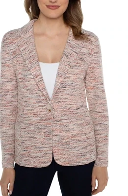 Liverpool Lava Flow Boucle Fitted Blazer