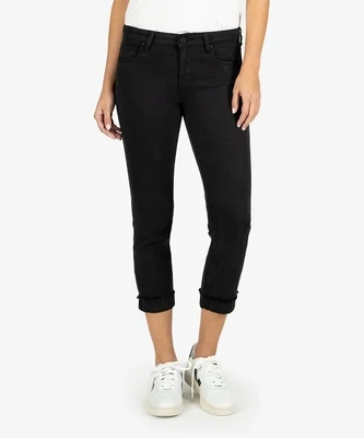 Kut From The Kloth Amy Crop Straight Leg Black