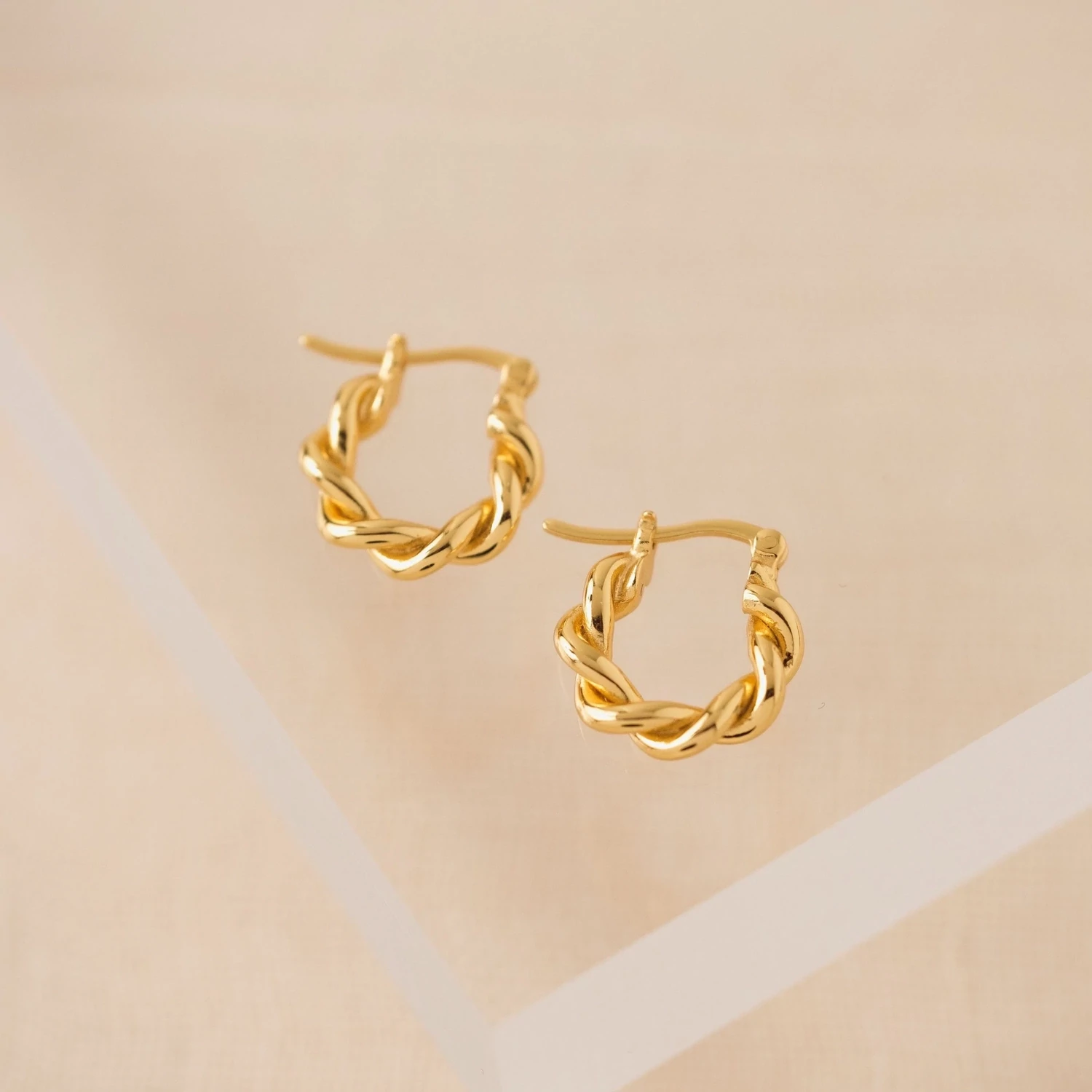 Lover&#39;s Tempo Demi Fine Twist Hinge Hoop