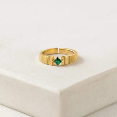 Lover's Tempo Serena Ring Emerald