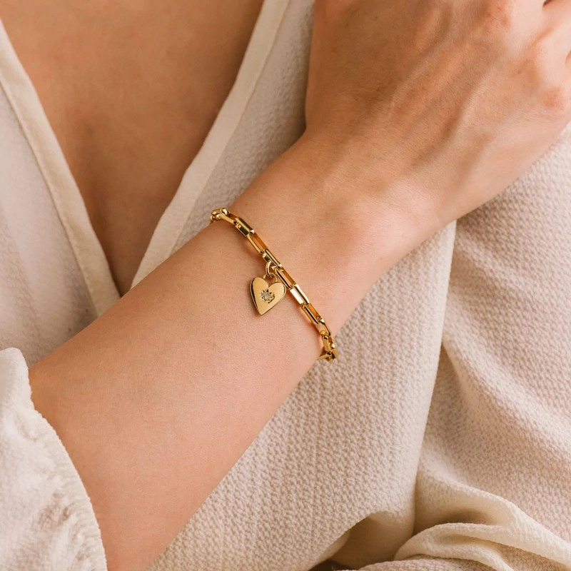 Lover&#39;s Tempo Verona Starburst Heart Bracelet