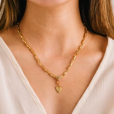Lover's Tempo Verona Starburst Heart Necklace