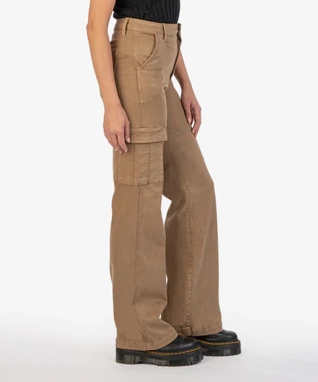 Kut From The Kloth Miller Wide Leg Cargo Camel