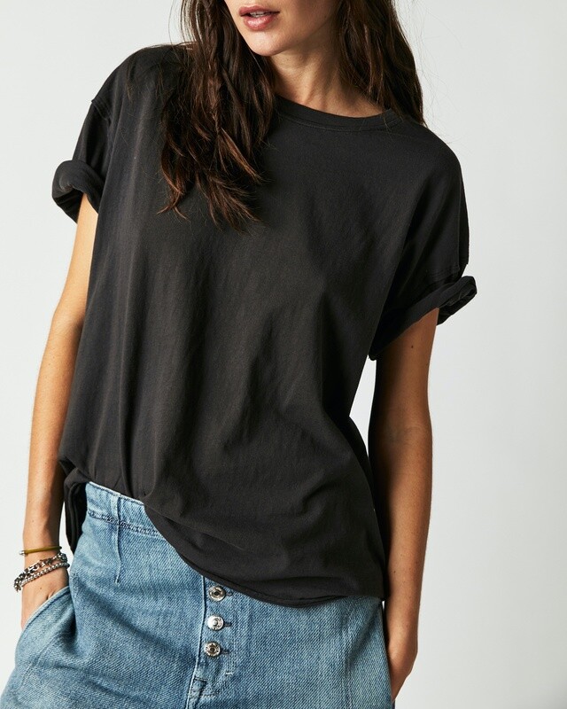 Free People Nina Tee Black
