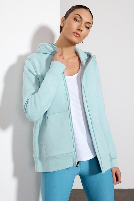 MPG The Comfort Zip Up Hoodie Blue Haze