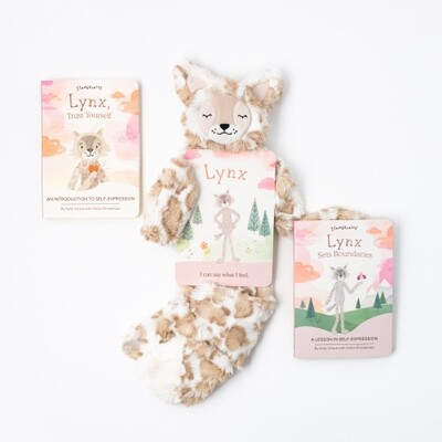 Slumberkins Snuggler Gift Set Lynx