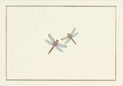 Peter Pauper Note Cards Blue Dragonflies