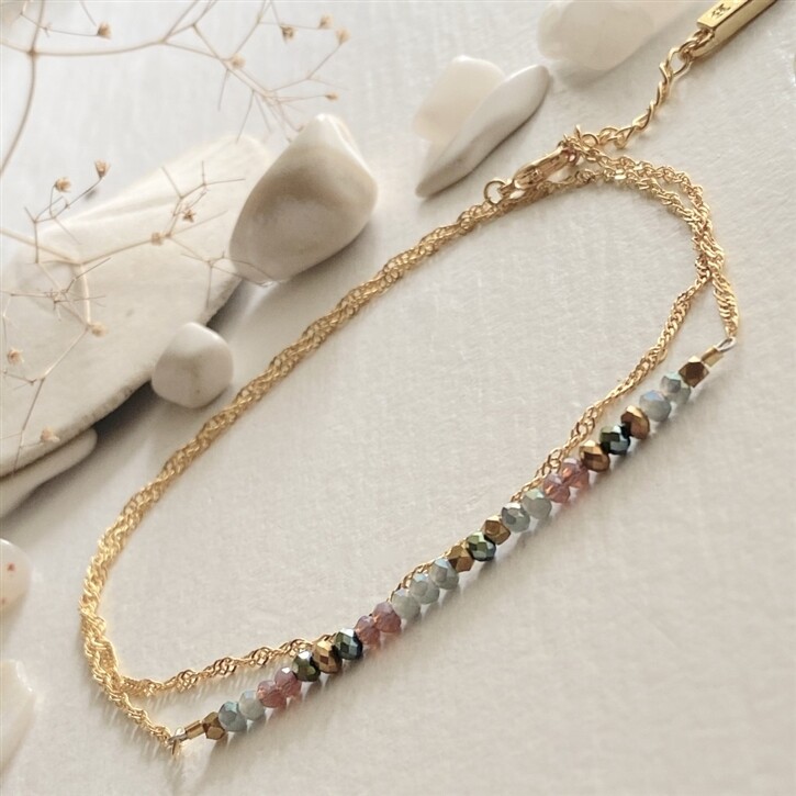 Pika &amp; Bear Diamond Dog Double Wrap Bracelet