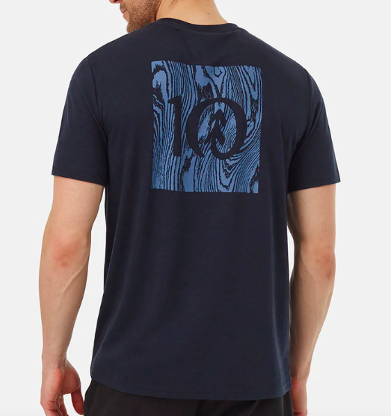 Ten Tree M Woodblock Ten T-Shirt Midnight Blue/Can