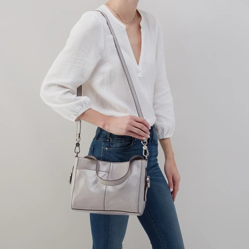 HOBO Render Small Crossbody Light Grey