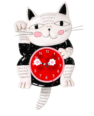 Allen Lucky Cat Clock
