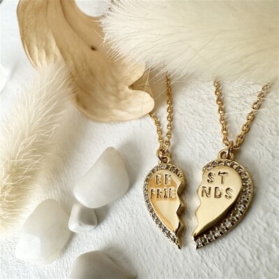 Pika & Bear Best Friends Necklace