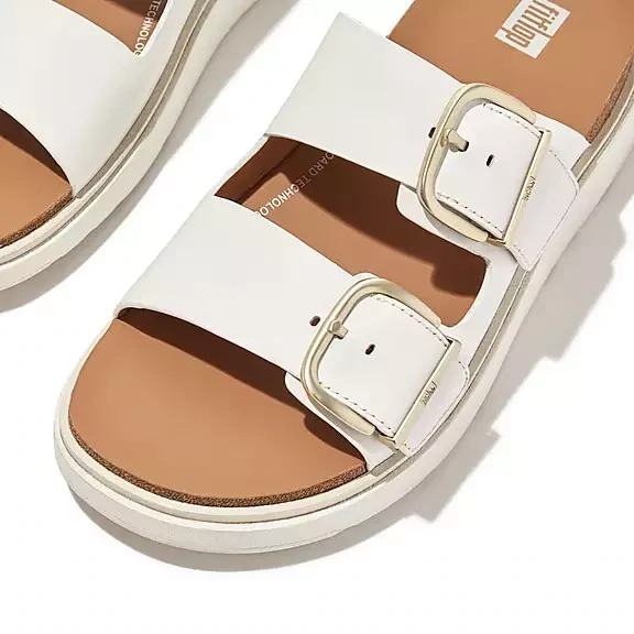 FitFlop Gen-FF Buckle Two Bar Leather Slides