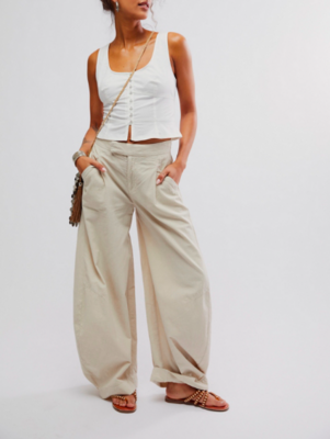 Free People Tegan Barrel Trouser Washed Out