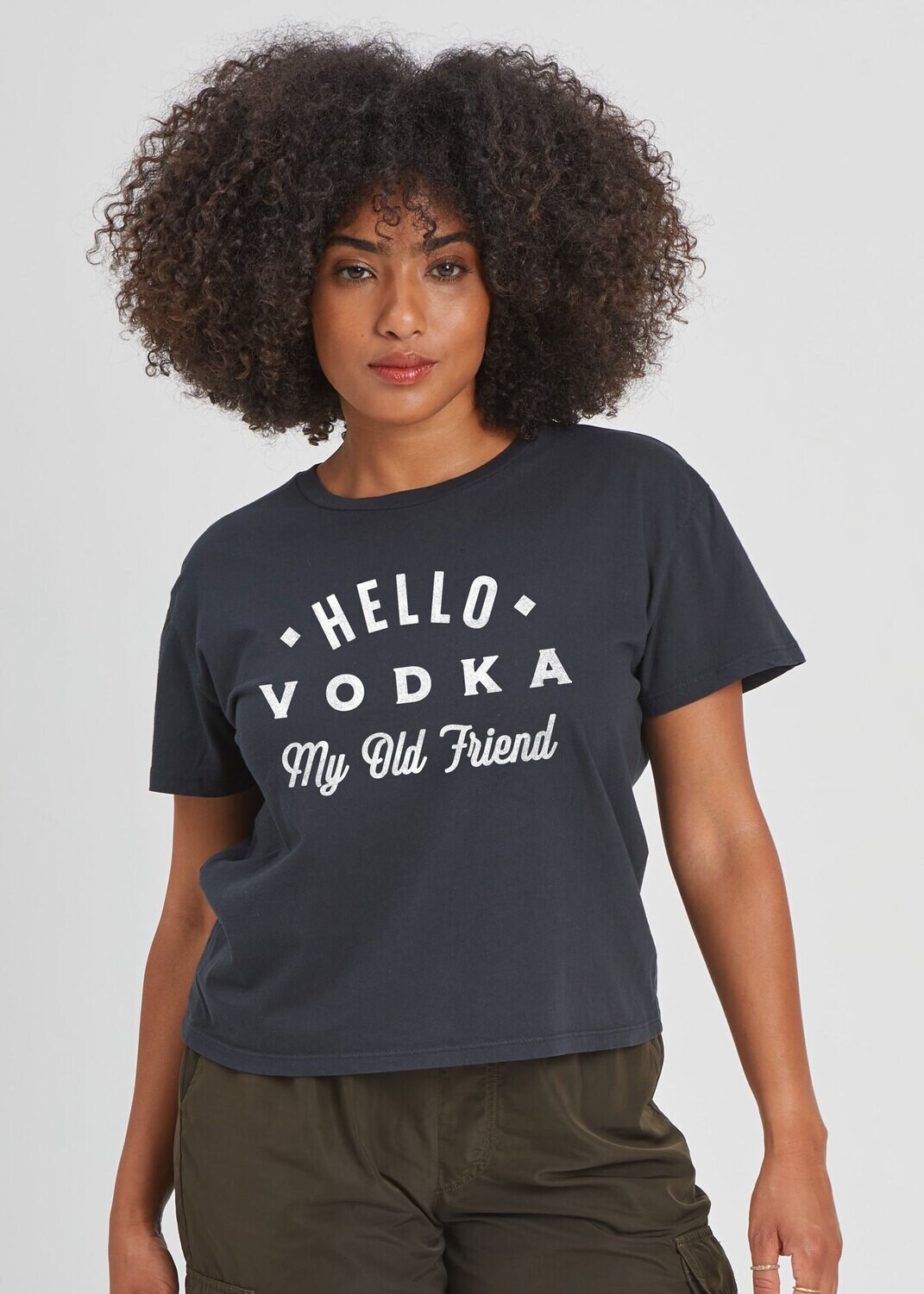 Girl Dangerous Hello Vodka Girlfriend Tee