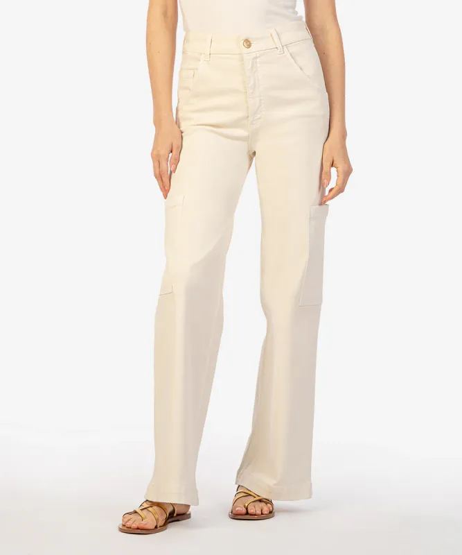 Kut From The Kloth Jodi HR Fab Ab Carpenter Ecru