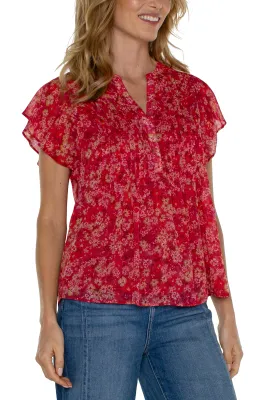 Liverpool Berry Blossom Floral Blouse