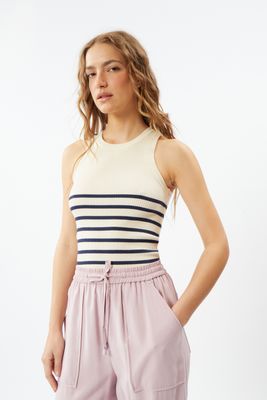 Deluc Delaroche Knitted Stripe Top