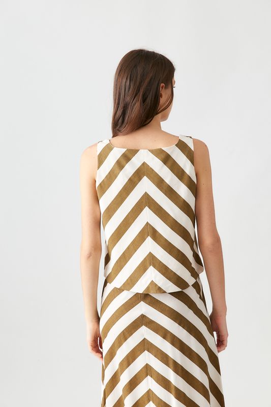 Deluc Manguin Striped Top