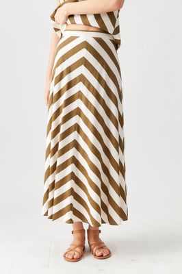 Deluc Derain Striped Skirt