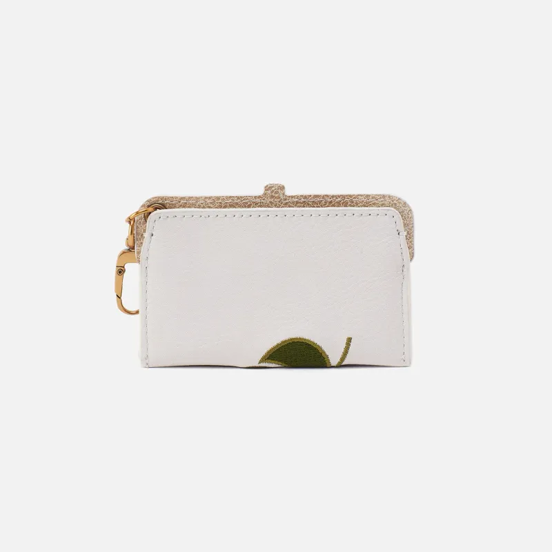 HOBO Lauren Card Case Charm White