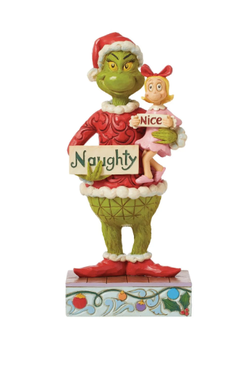 Jim Shore Grinch and Cindy Lou Naughty/Nice