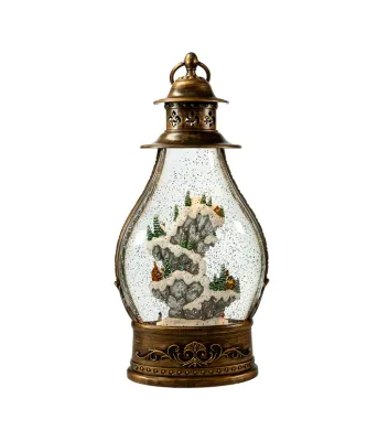 Kurt Adler Christmas Village Water Lantern 15&quot;
