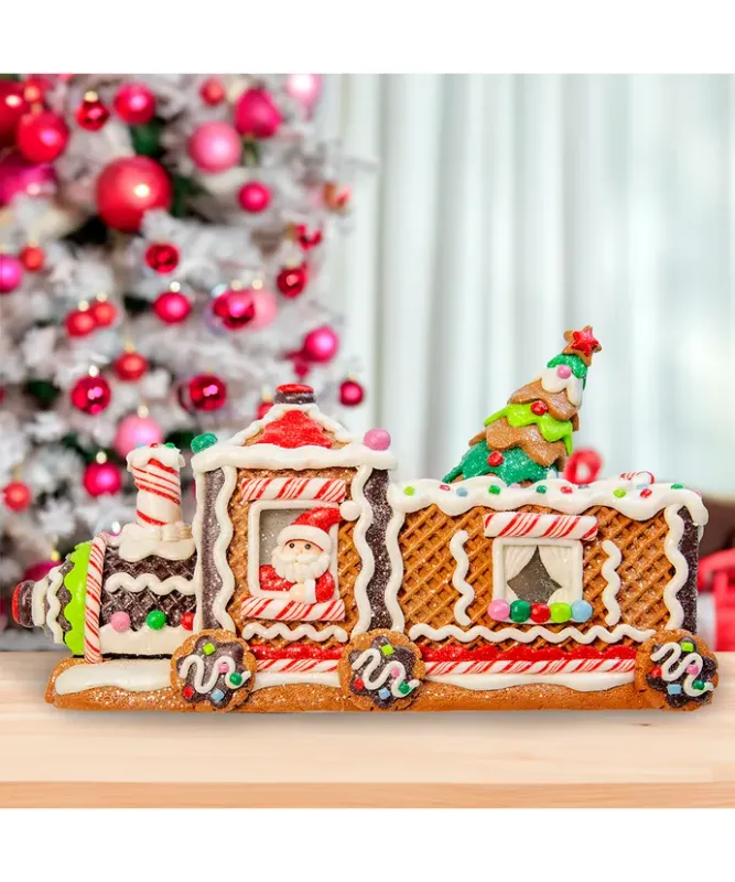 Kurt Adler Gingerbread Junction Gingerbread Train 7&quot;